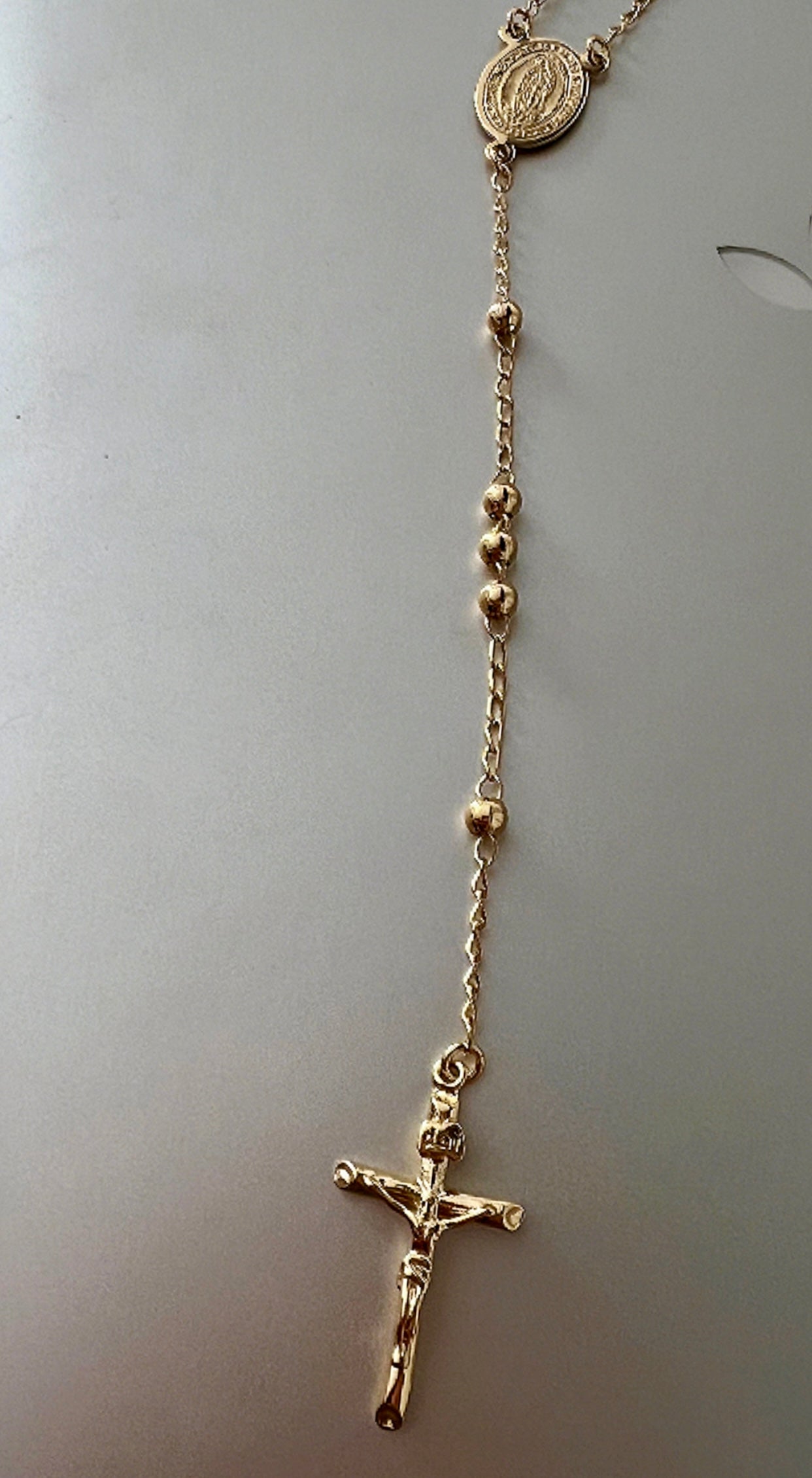 Gold Virgin Mary Rosary