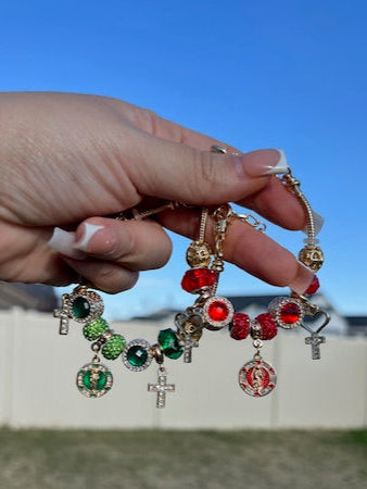 European Religious Charm Bracelet