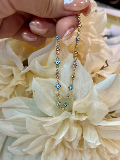 Blue Evil Eye Bracelet