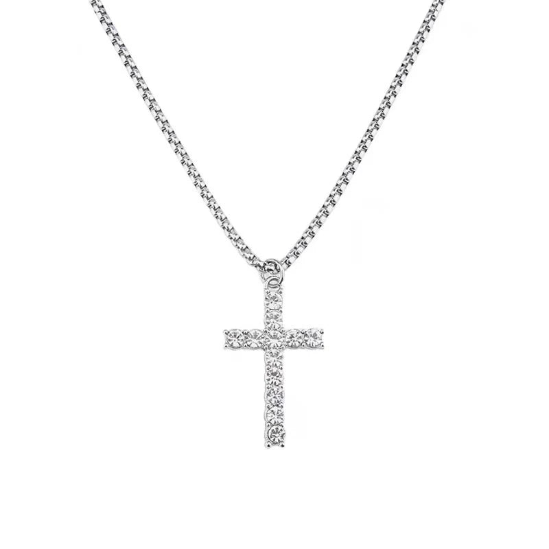 Diamond Cross Hip Hop Necklace