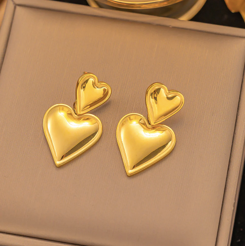Simple Heart Earrings