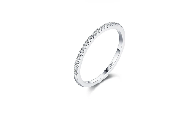 Sterling Silver Diamond Ring Zircon Rin