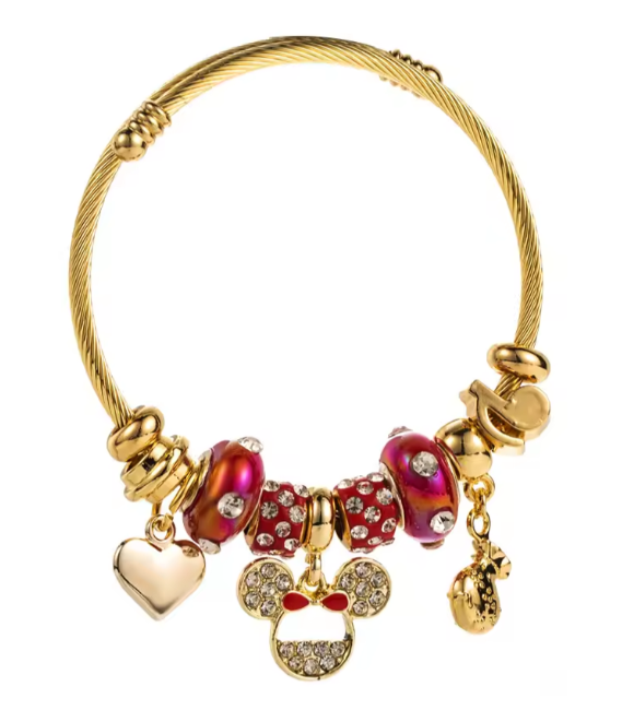 Whimsical Heart Charm Bracelet